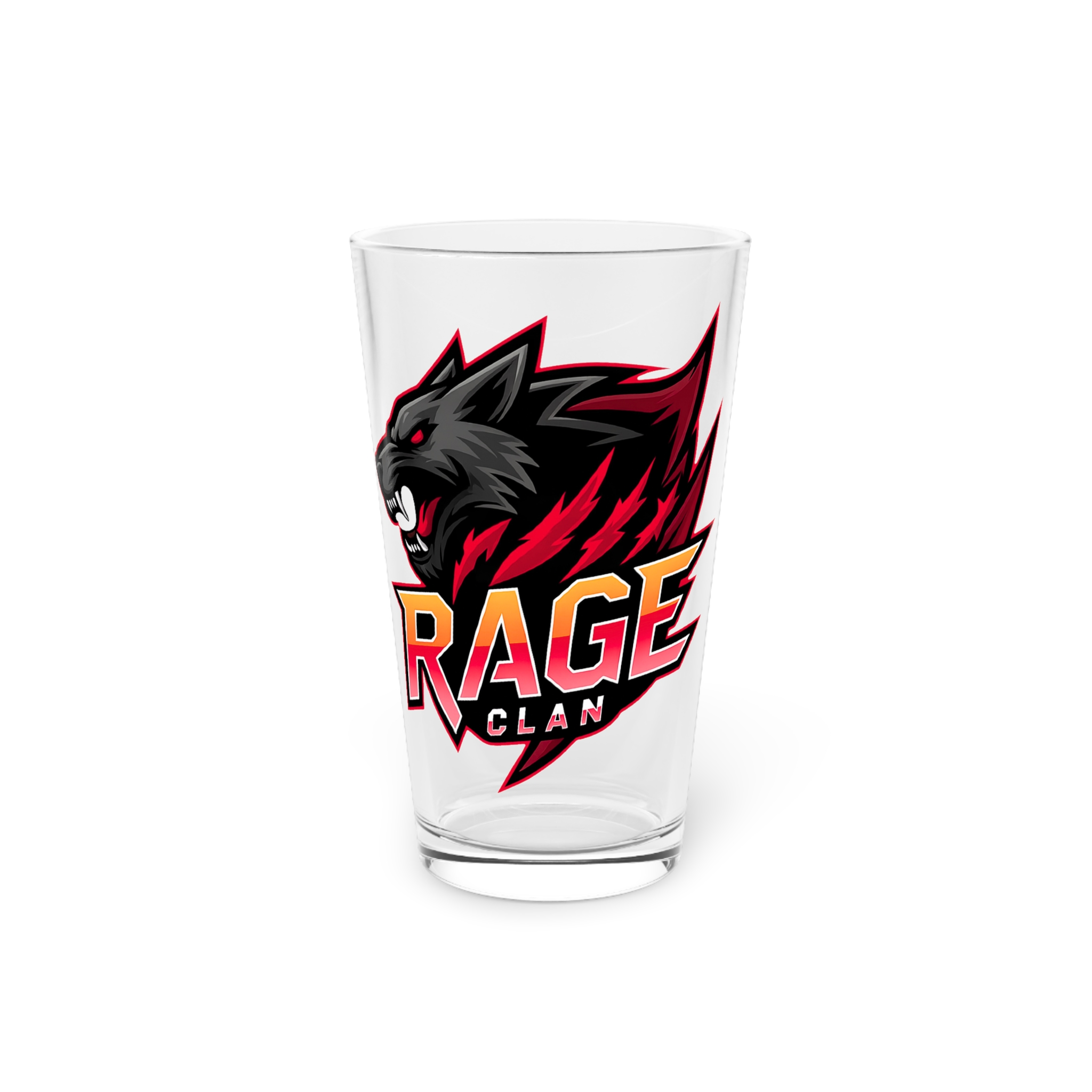 Personalized Rage Clan Pint Glass — 16oz