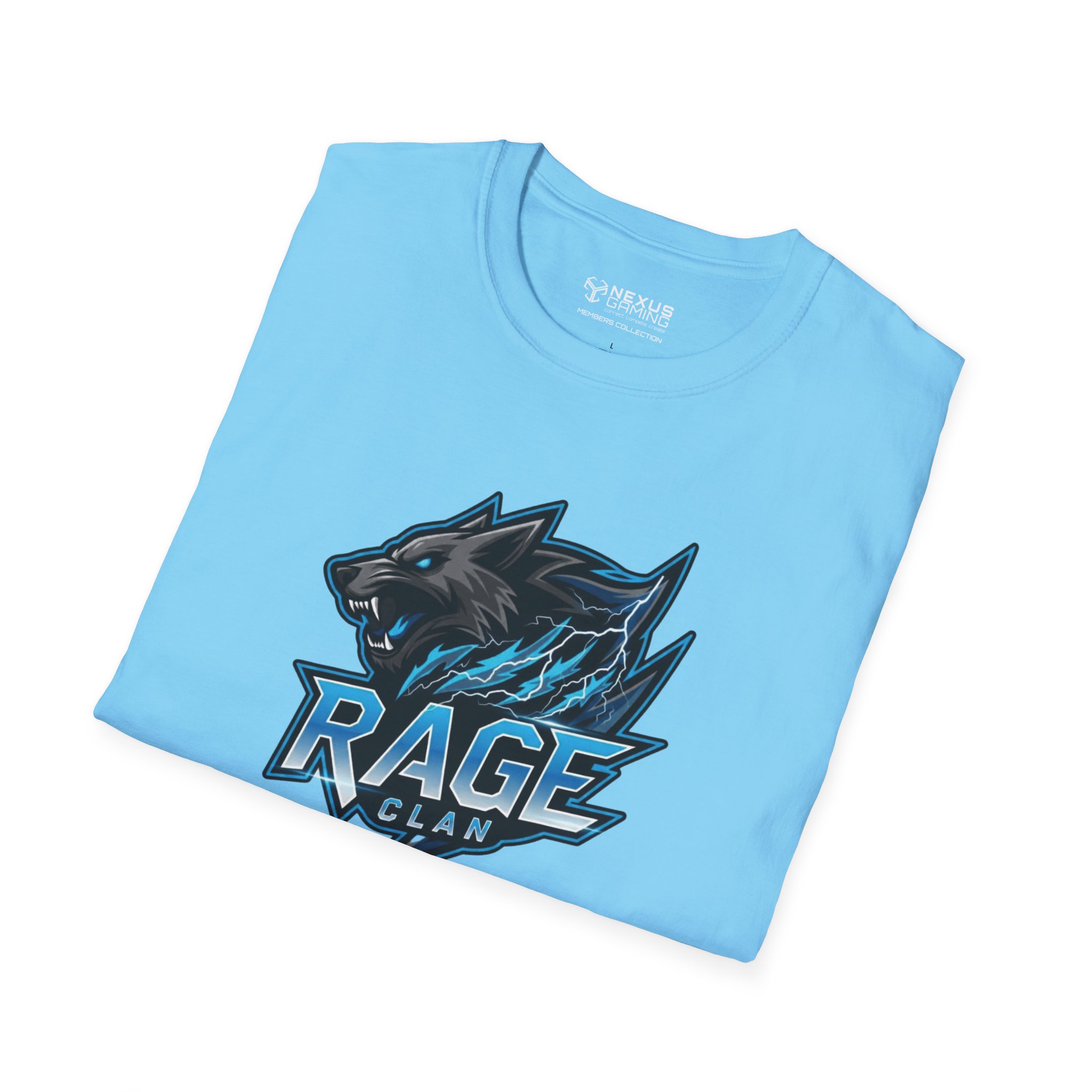 Rage Blue Logo Soft-Style T-Shirt - Image 12