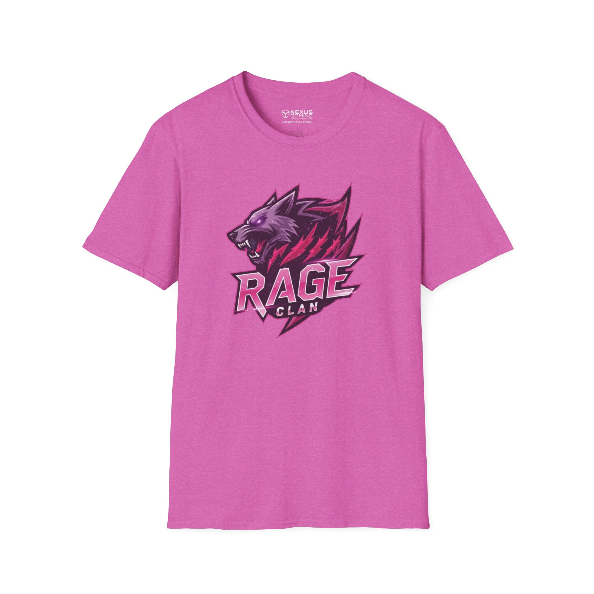 Rage Pink Logo Soft-Style T-Shirt - Image 61