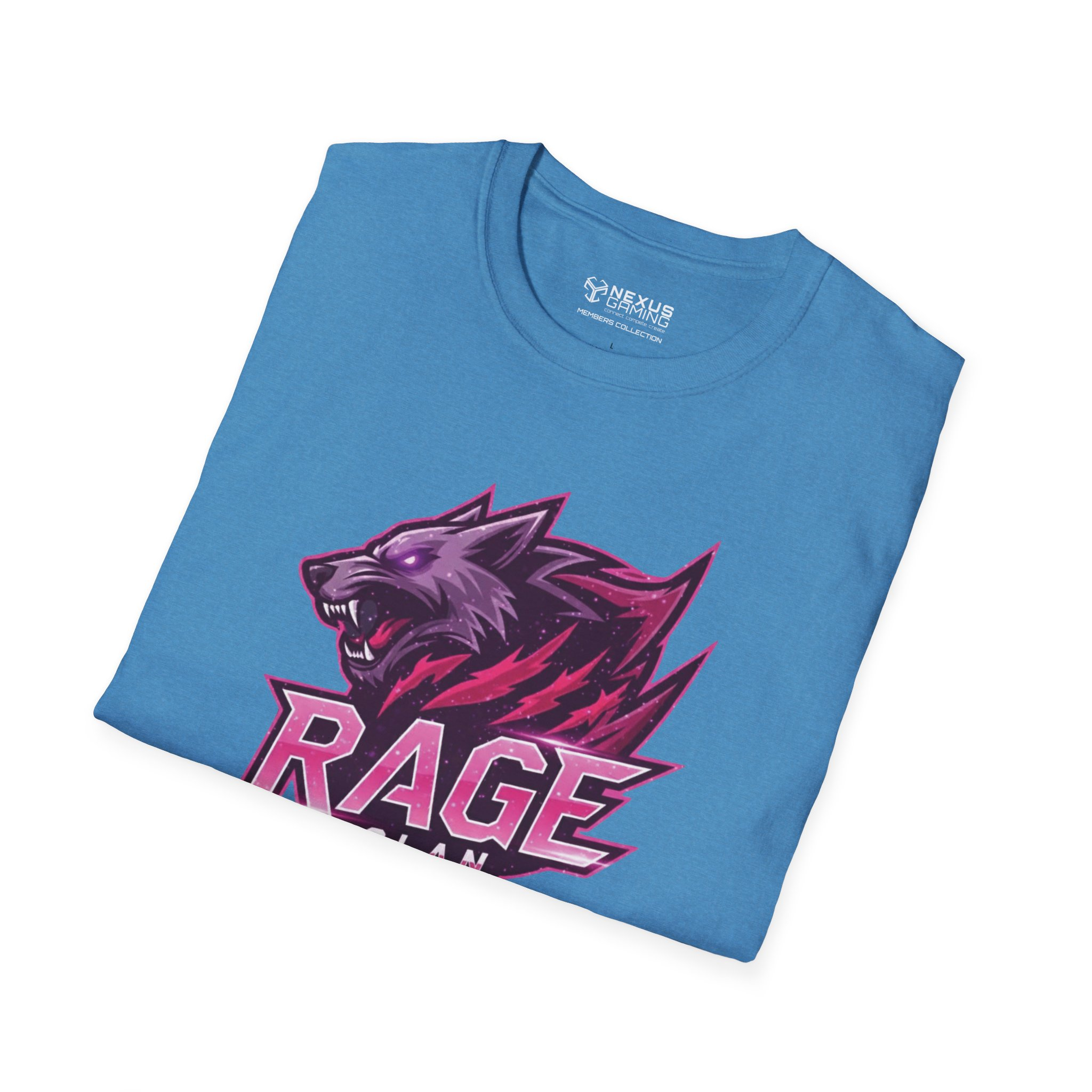 Rage Pink Logo Soft-Style T-Shirt - Image 12