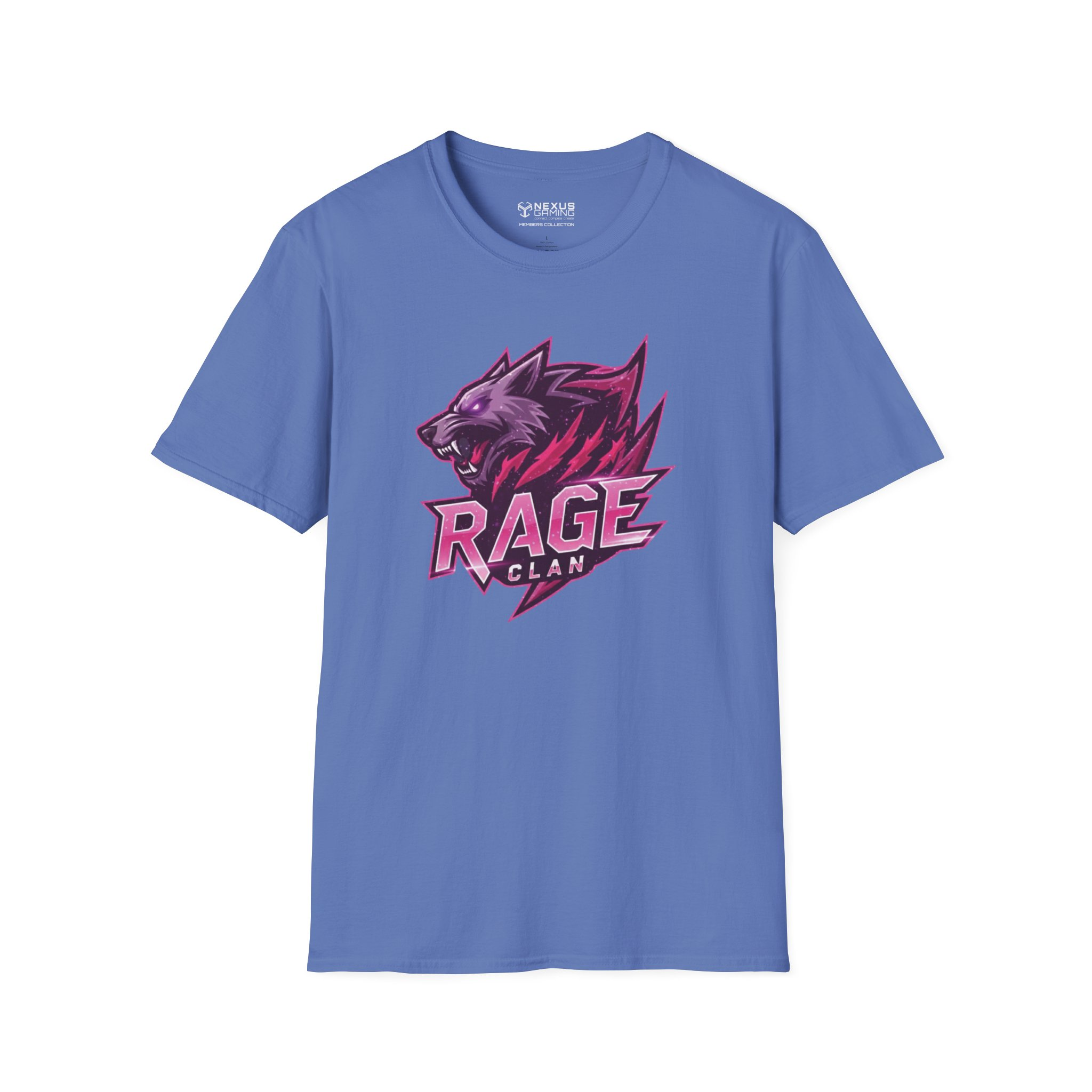 Rage Pink Logo Soft-Style T-Shirt - Image 29