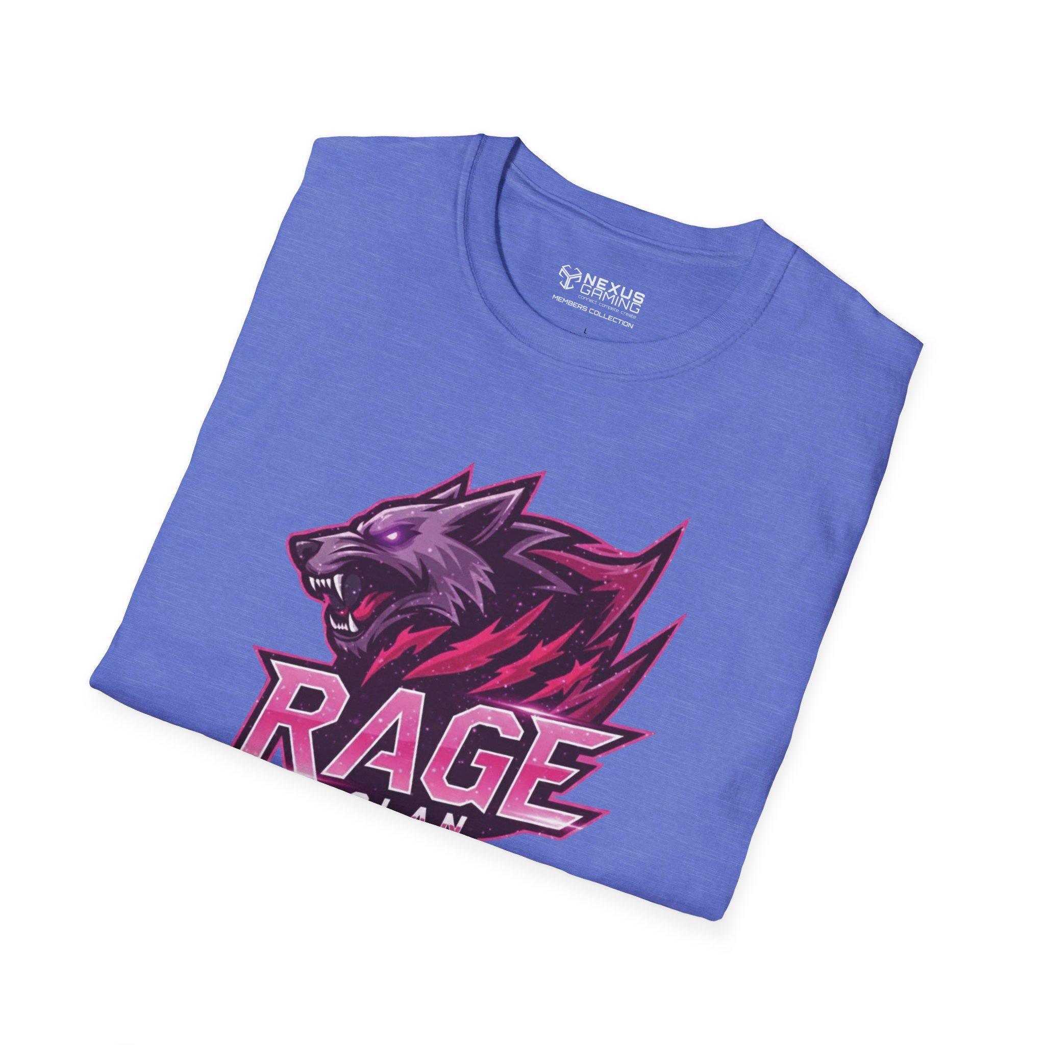 Rage Pink Logo Soft-Style T-Shirt - Image 36