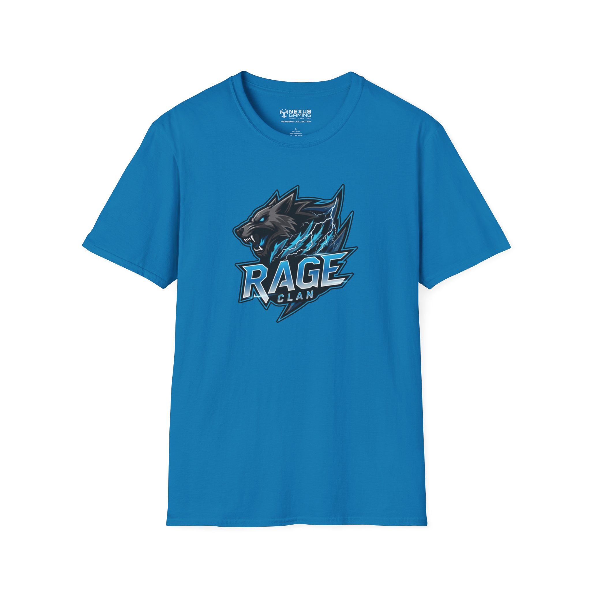 Rage Blue Logo Soft-Style T-Shirt - Image 25