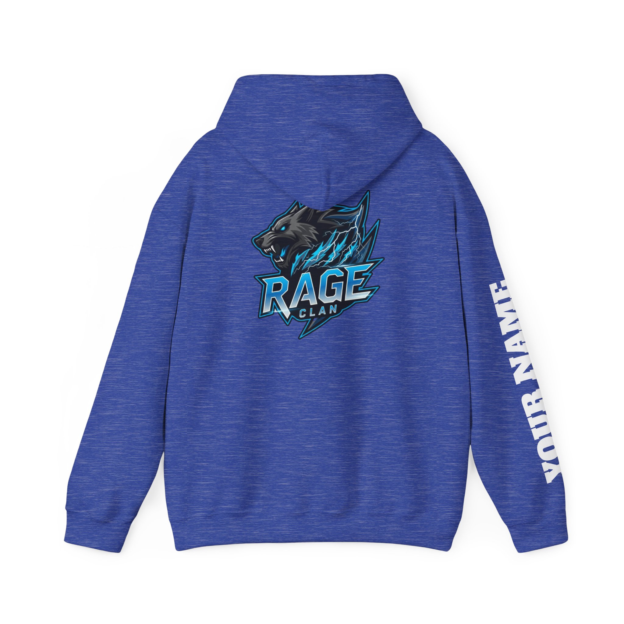 Rage Blue Personalized Hoodie