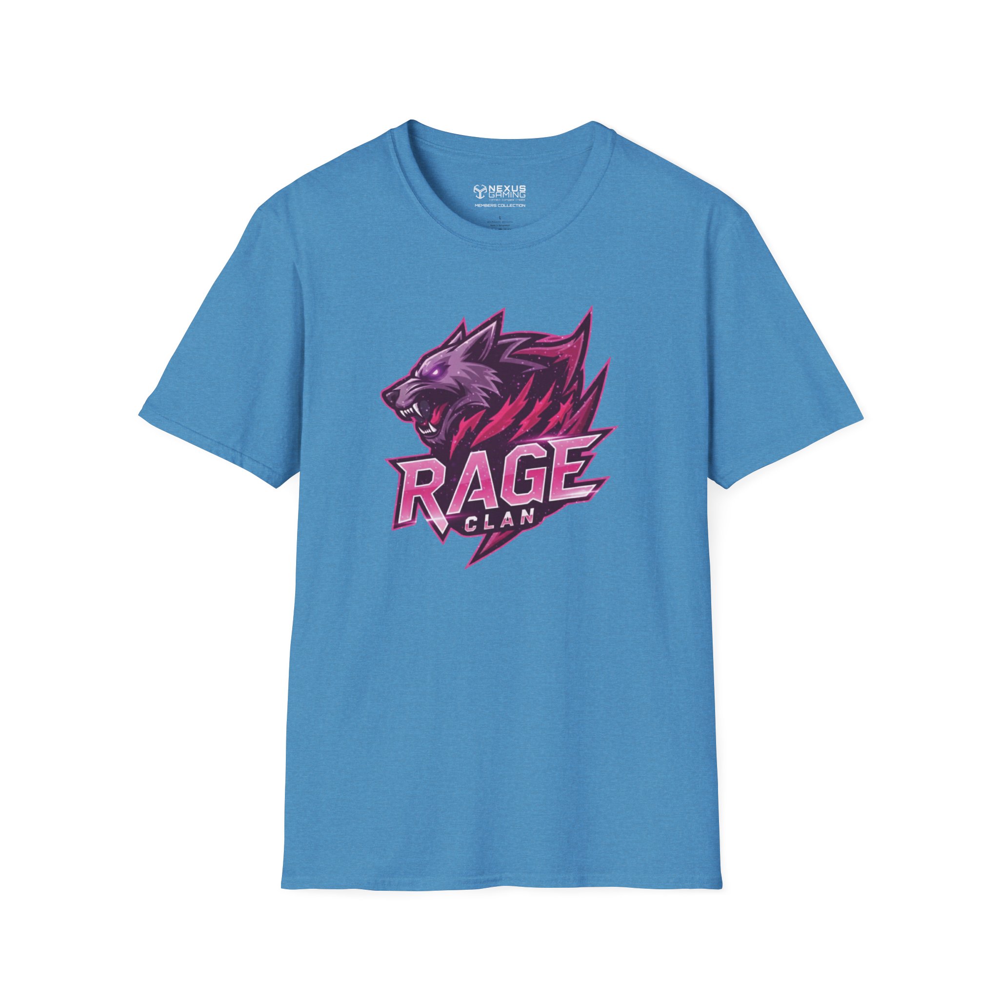 Rage Pink Logo Soft-Style T-Shirt - Image 9