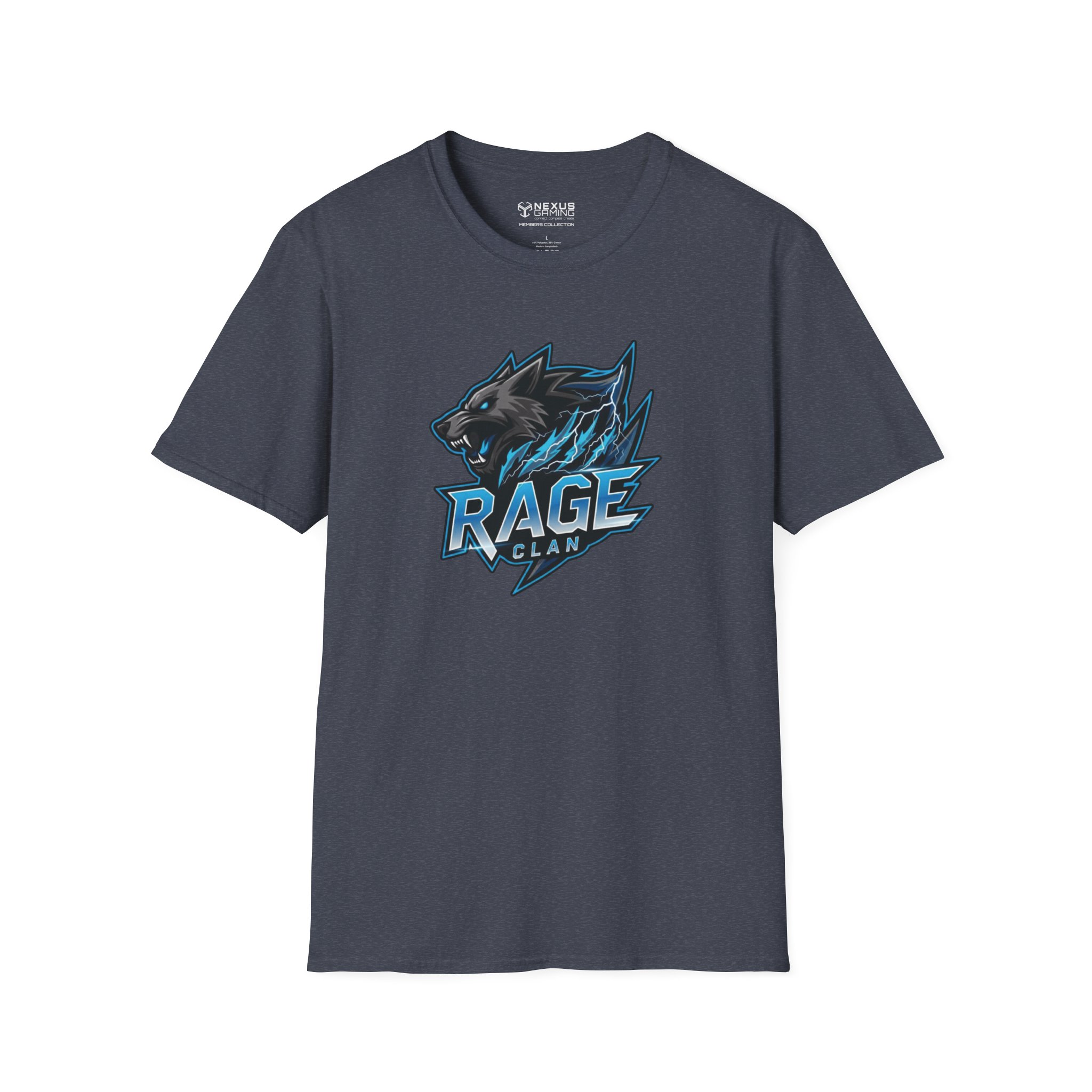 Rage Blue Logo Soft-Style T-Shirt - Image 45