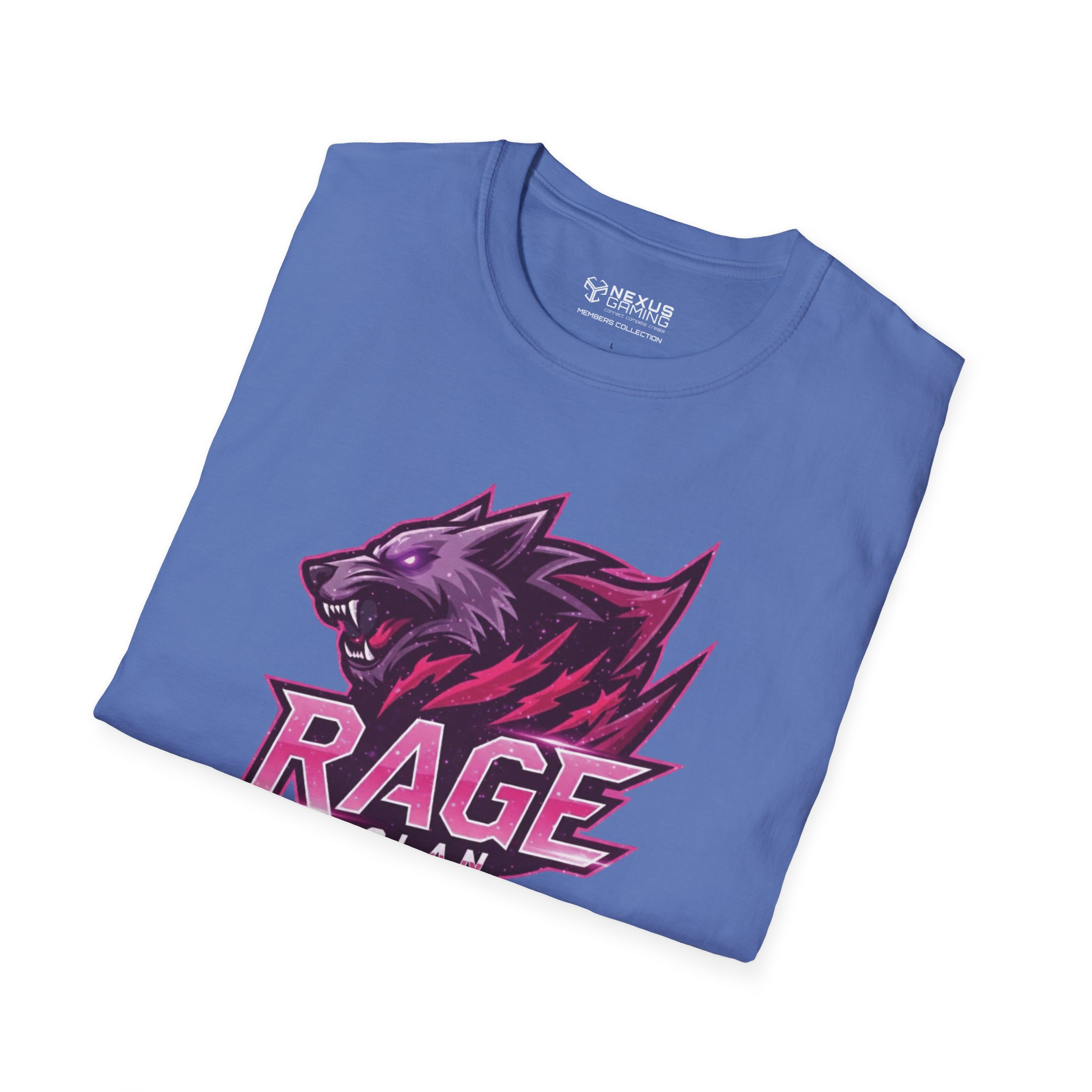 Rage Pink Logo Soft-Style T-Shirt - Image 32