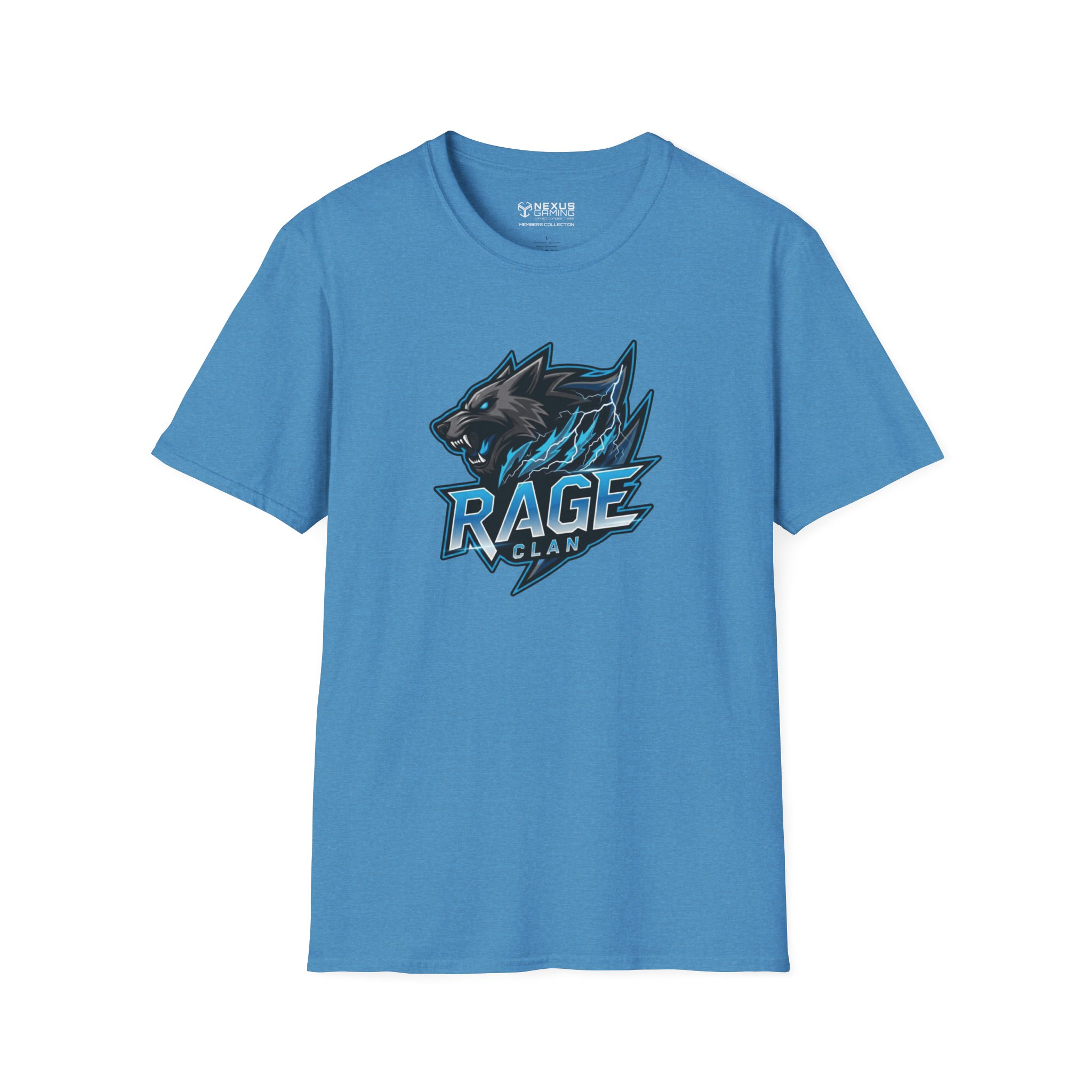 Rage Blue Logo Soft-Style T-Shirt - Image 5