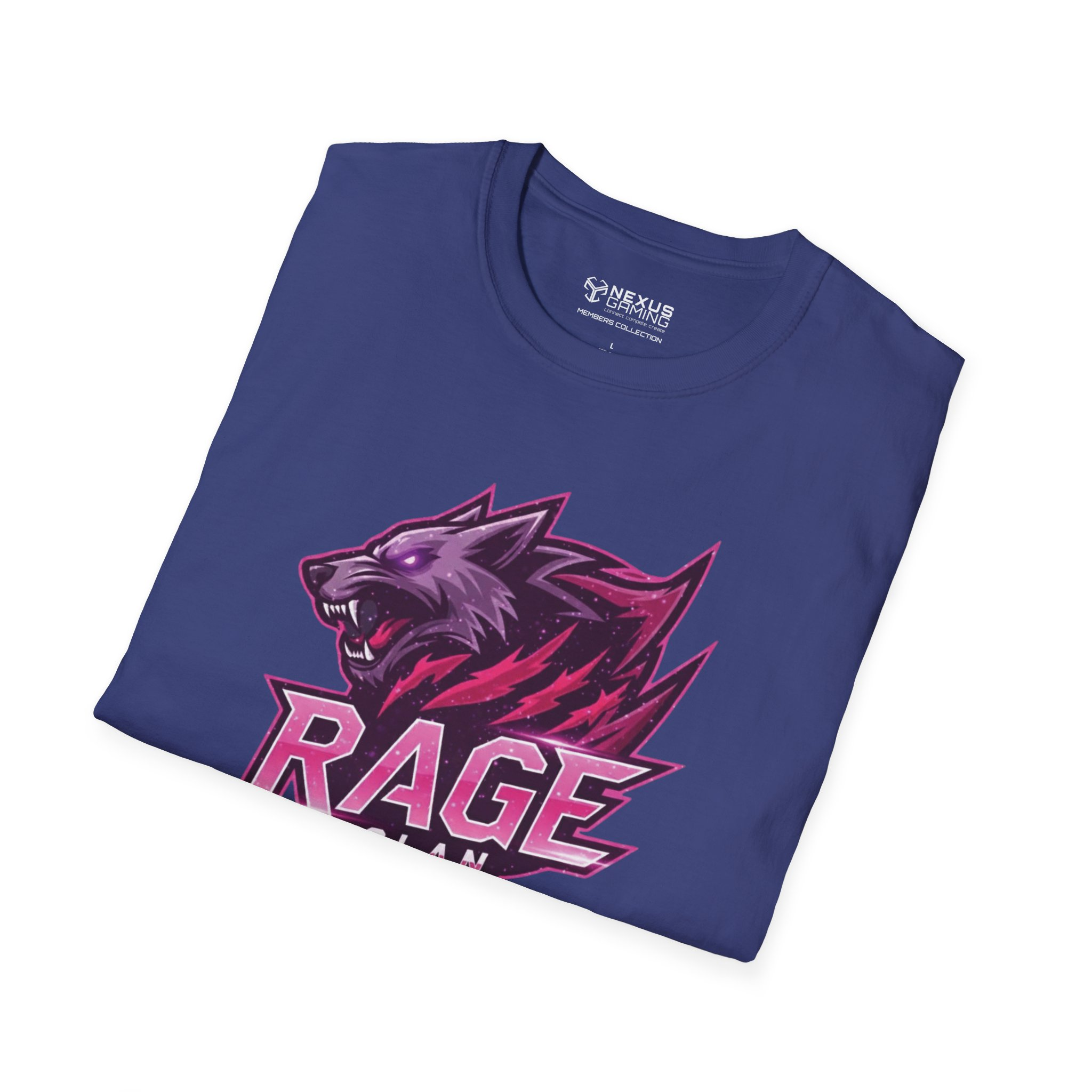 Rage Pink Logo Soft-Style T-Shirt - Image 48