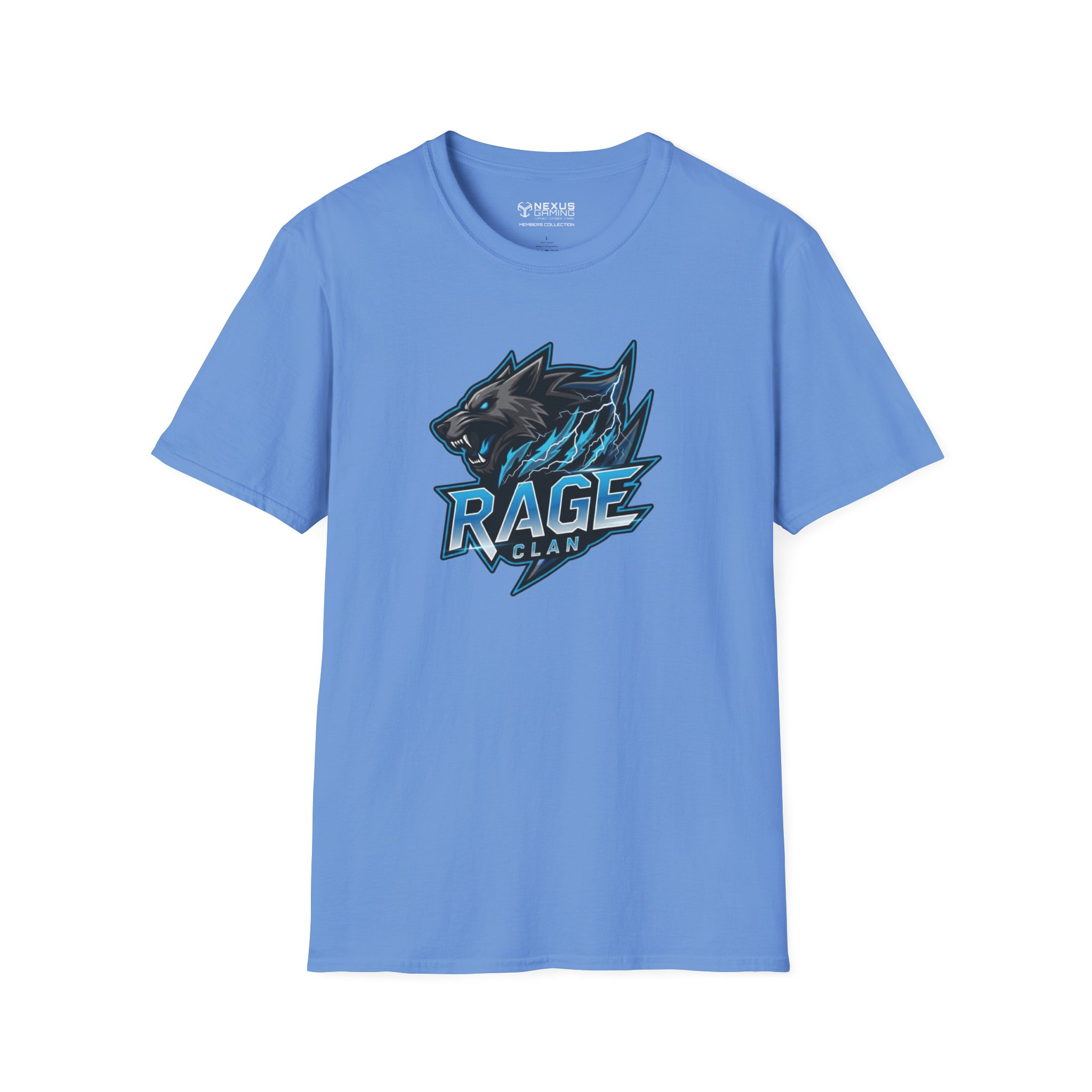 Rage Blue Logo Soft-Style T-Shirt - Image 17