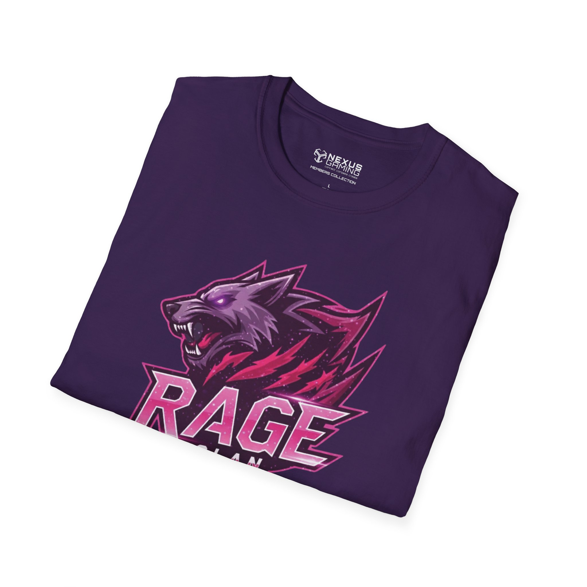 Rage Pink Logo Soft-Style T-Shirt - Image 52