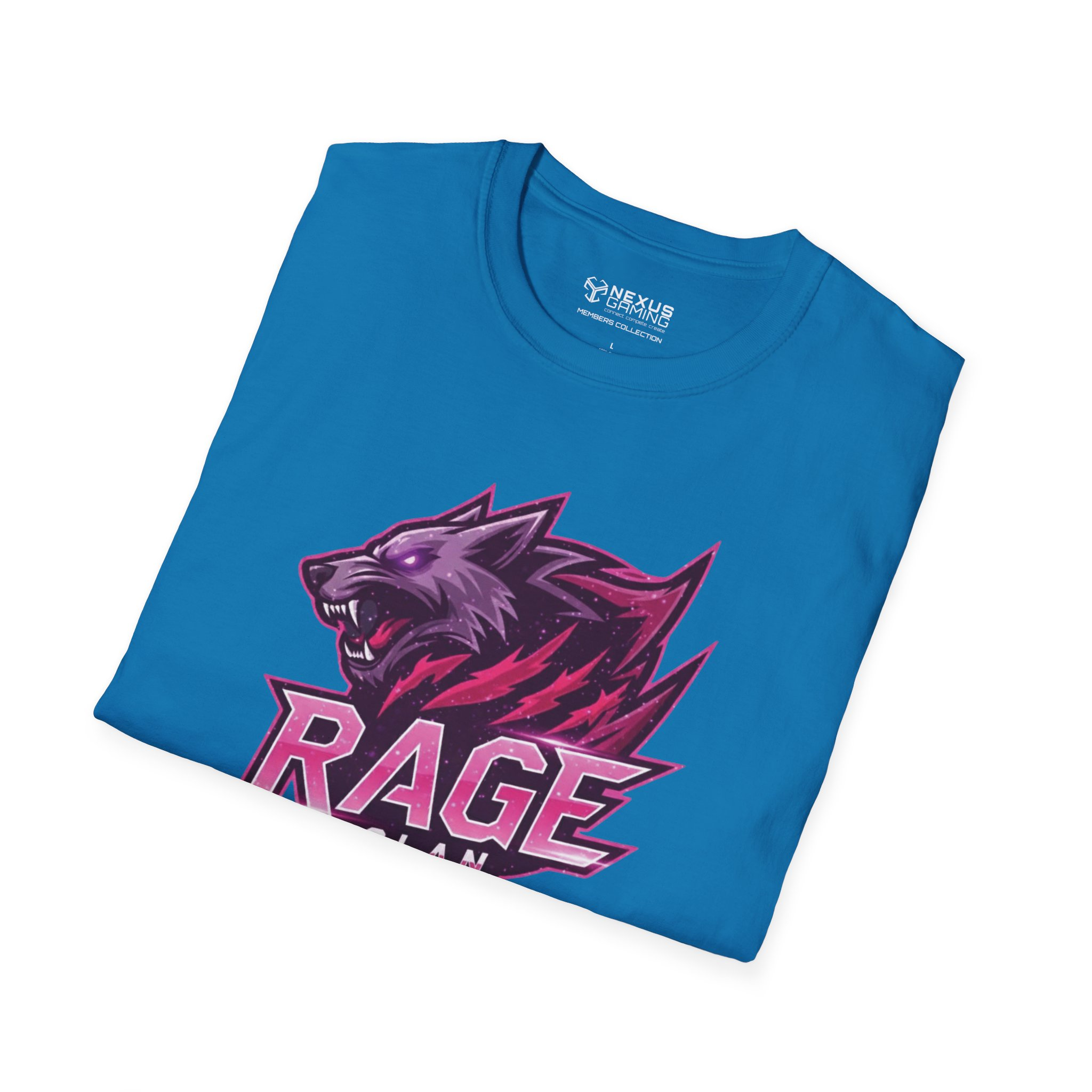 Rage Pink Logo Soft-Style T-Shirt - Image 44
