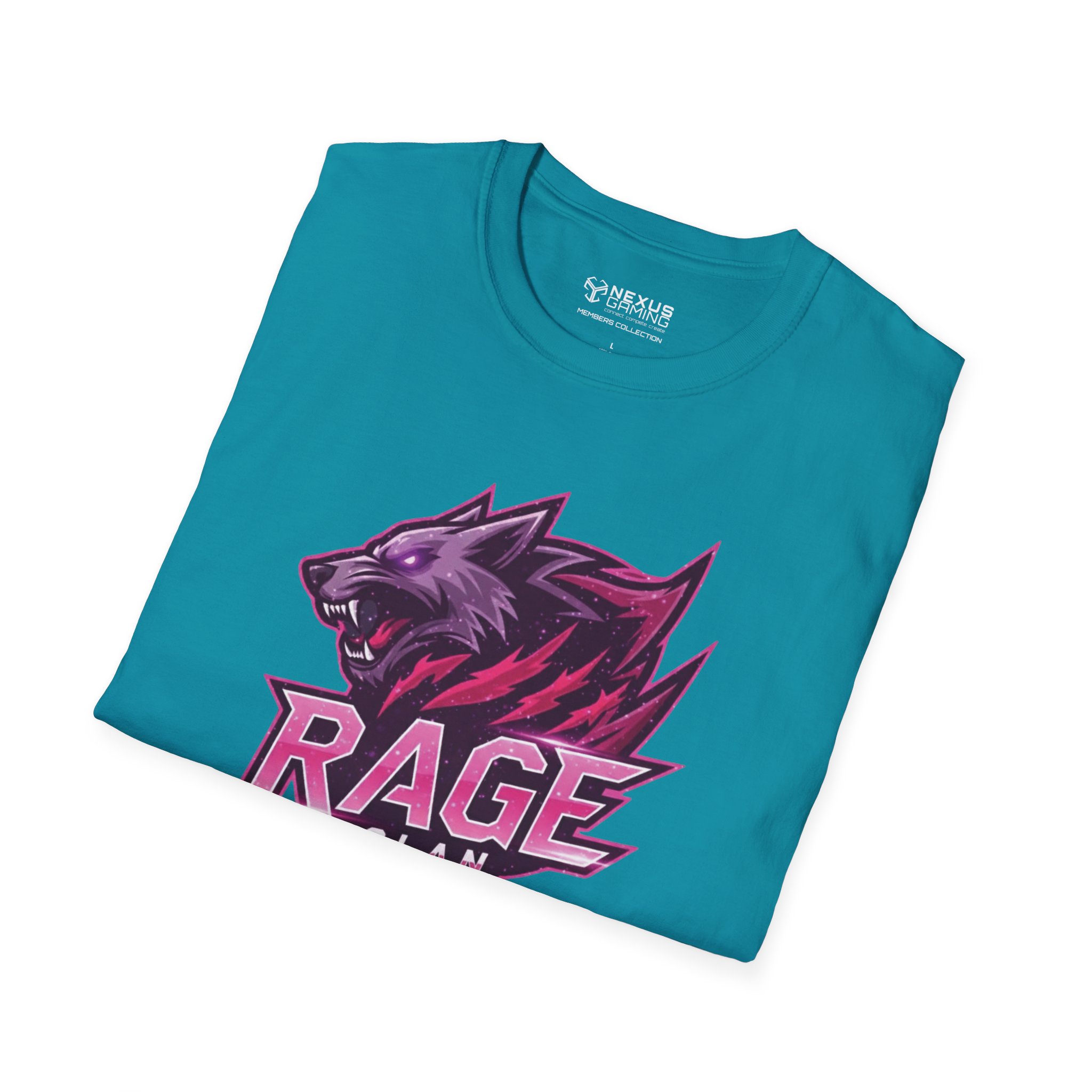 Rage Pink Logo Soft-Style T-Shirt - Image 16