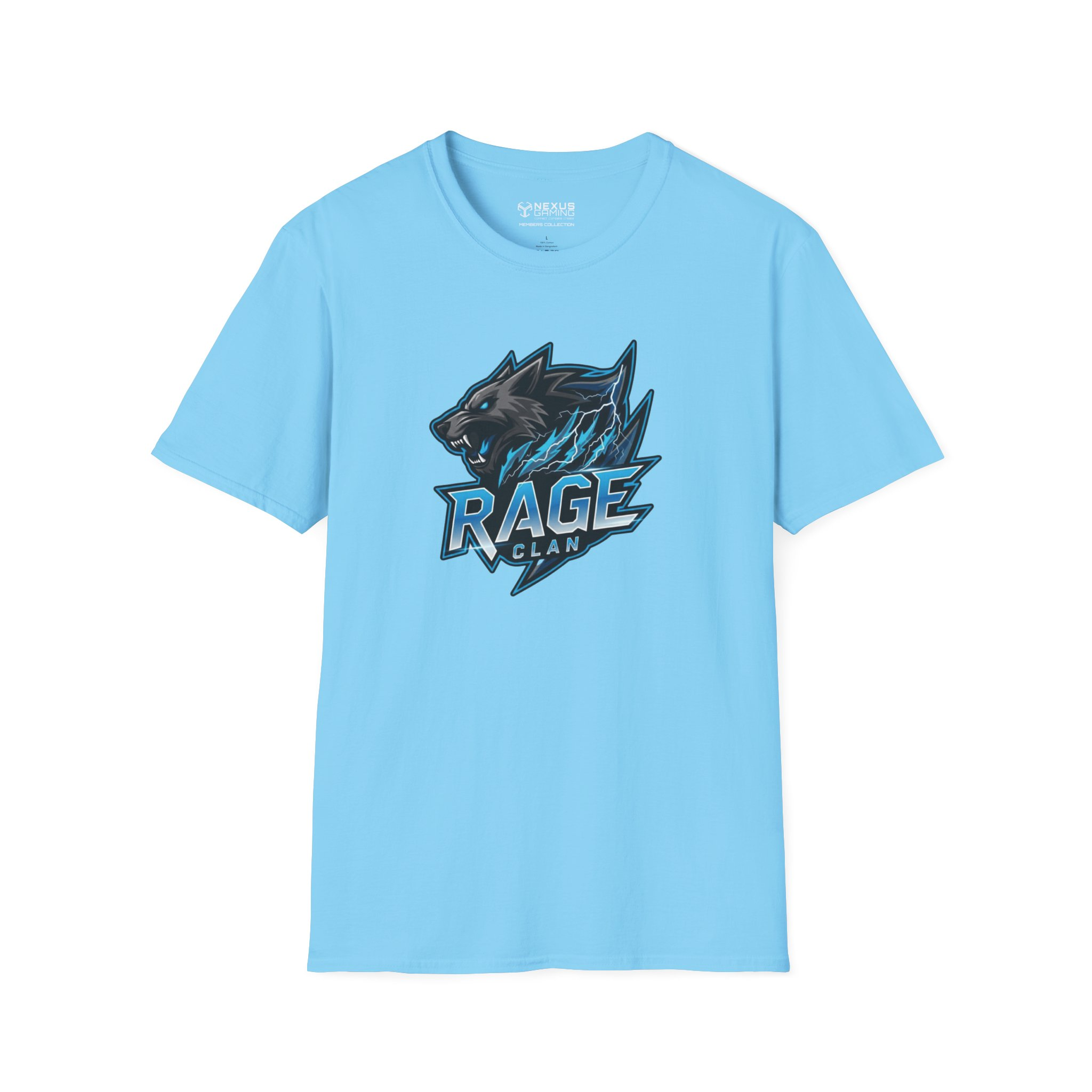 Rage Blue Logo Soft-Style T-Shirt - Image 9