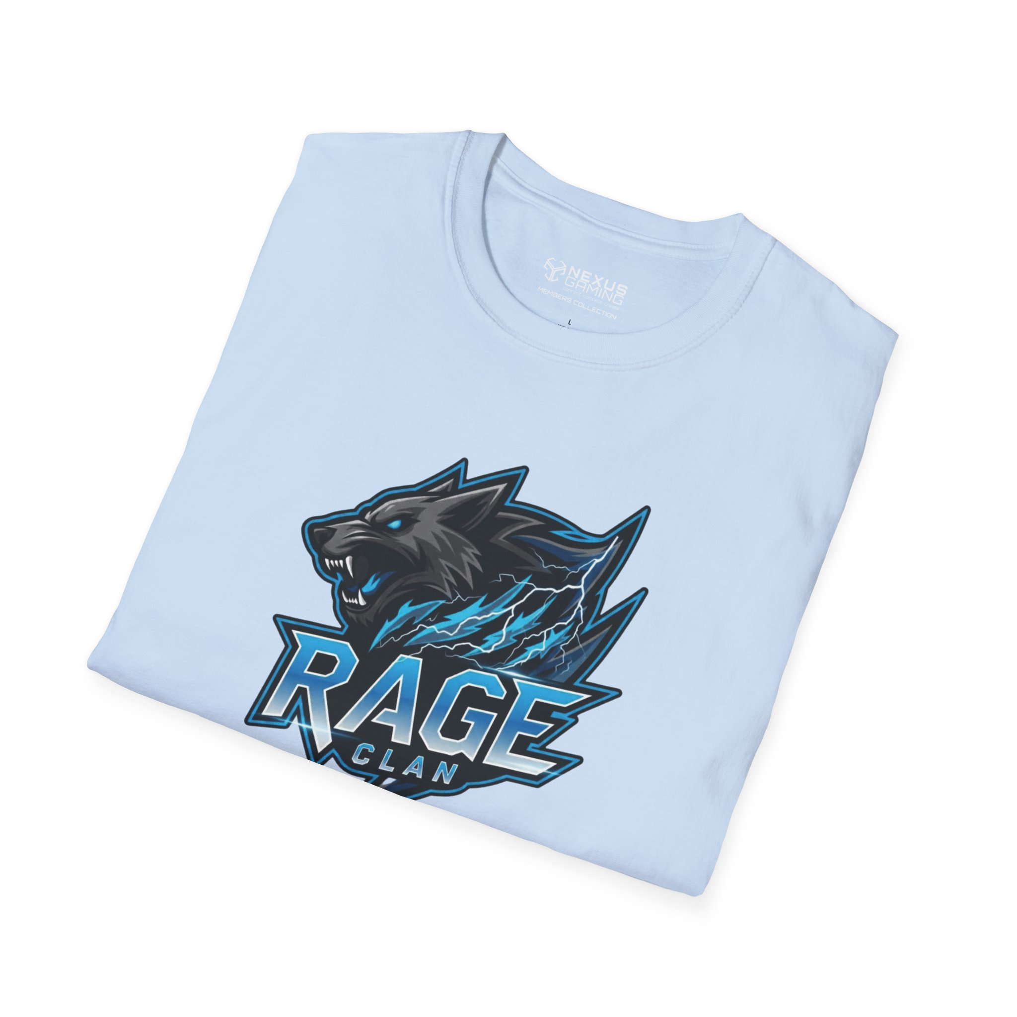 Rage Blue Logo Soft-Style T-Shirt - Image 16
