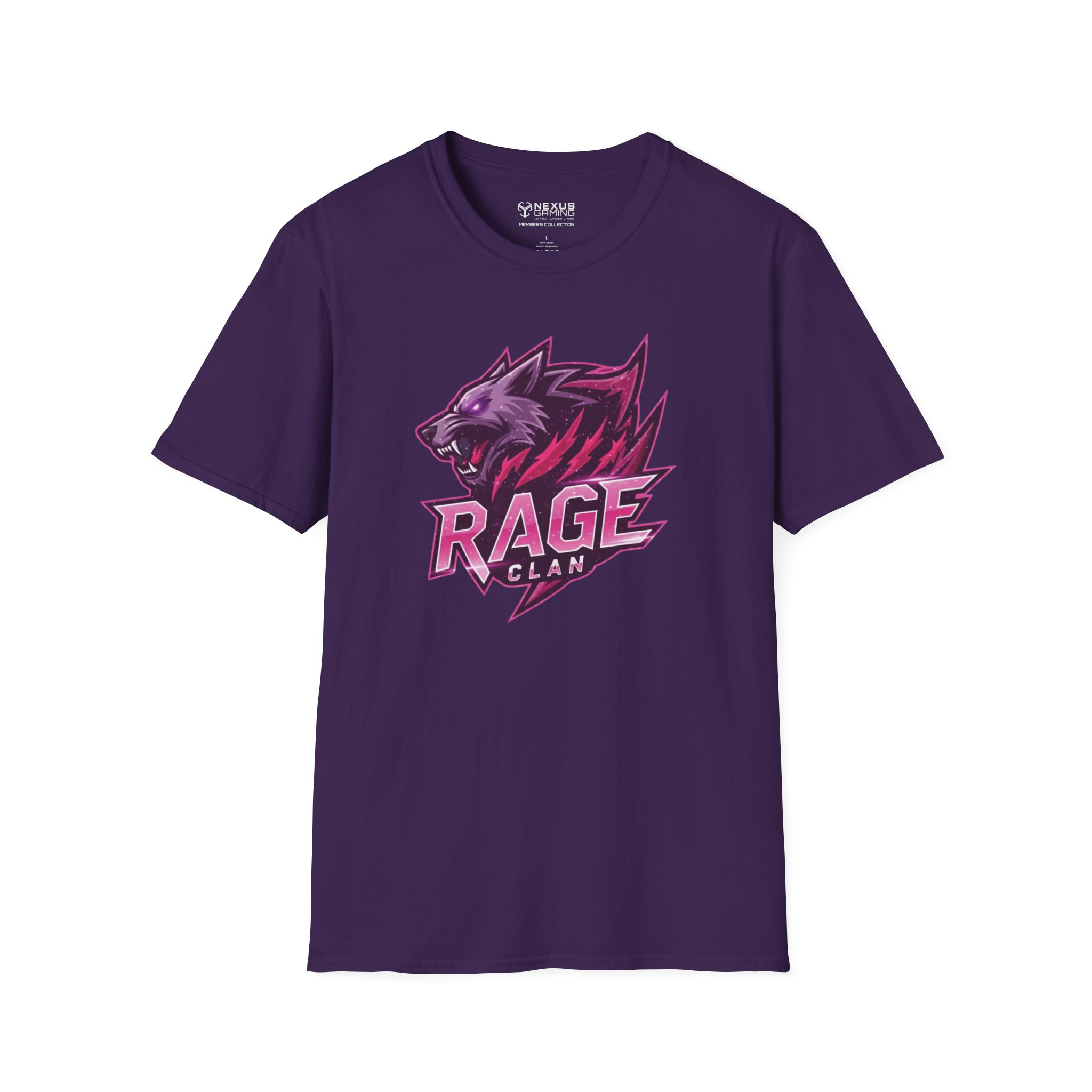 Rage Pink Logo Soft-Style T-Shirt - Image 49