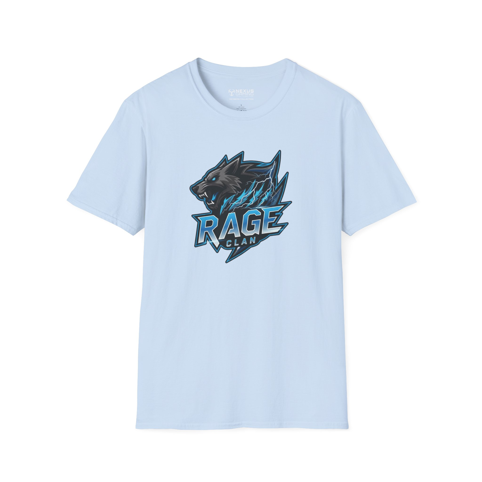 Rage Blue Logo Soft-Style T-Shirt - Image 13