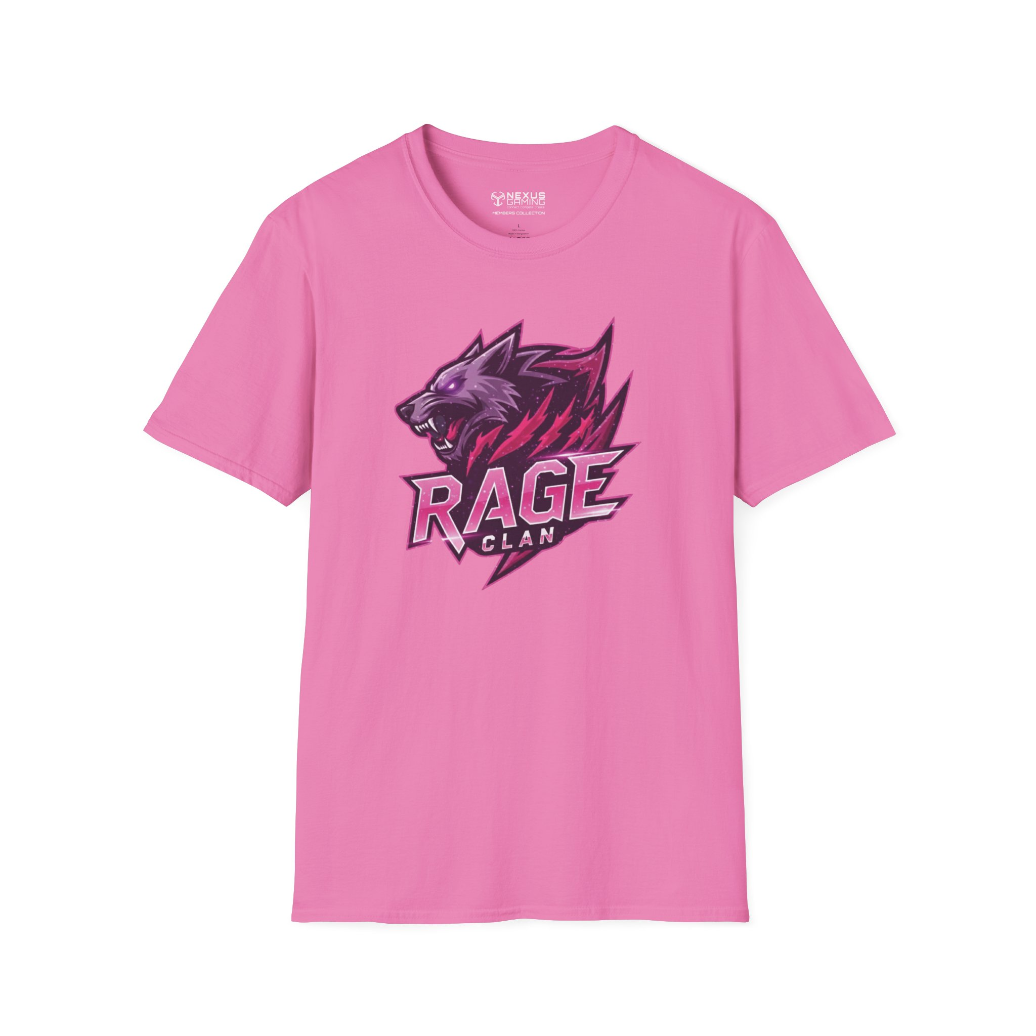 Rage Pink Logo Soft-Style T-Shirt - Image 65