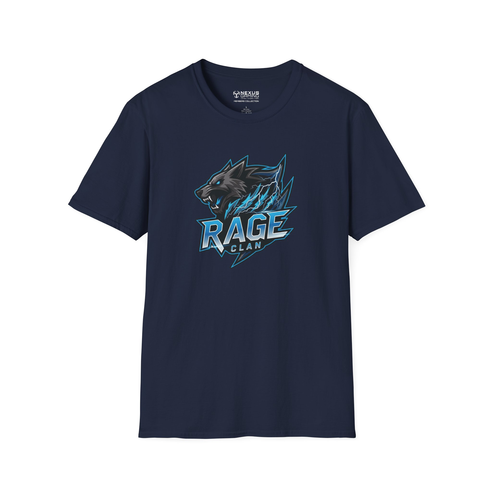 Rage Blue Logo Soft-Style T-Shirt - Image 41
