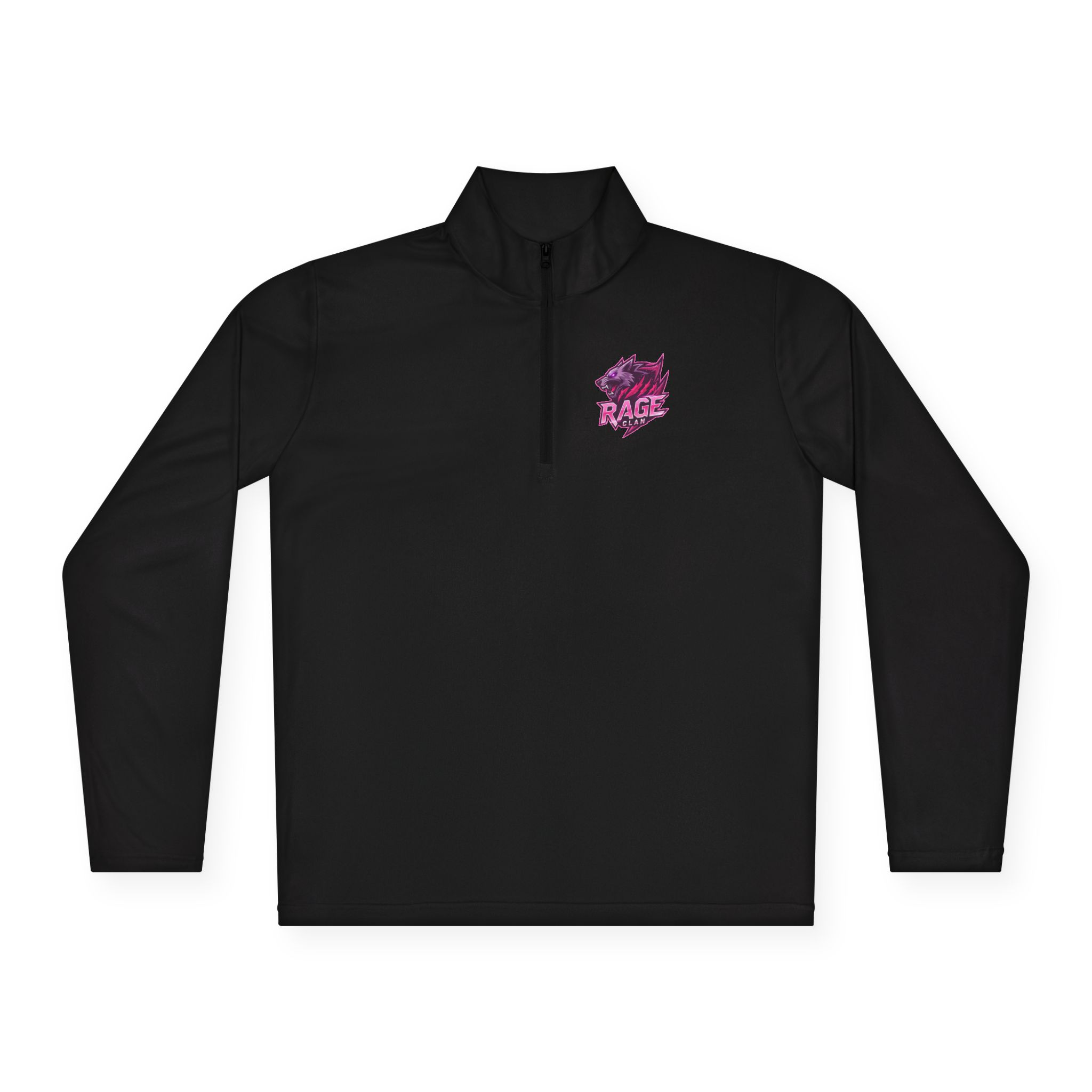Rage Clan Pink Logo Quarter-Zip Pullover