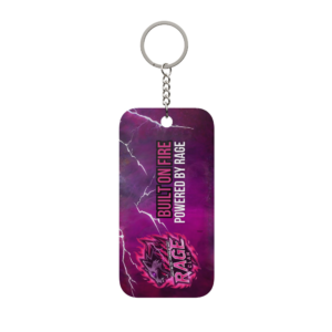 Personalized Rage Clan Pink Keychain