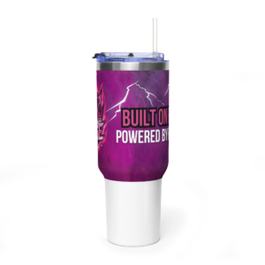 40oz Rage Clan Pink Logo Vacuum Tumbler